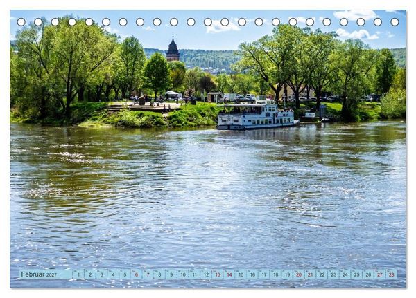 Produktbild: Die Obere Weser - Von Hannoversch M&uuml;nden bis Bad Karlshafen (Tischkalender 2027 DIN A5 quer), CALVENDO Monatskalender