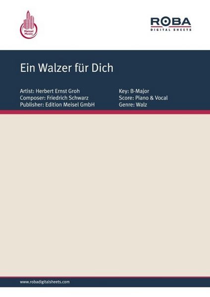 Produktbild: Ein Walzer f&uuml;r Dich