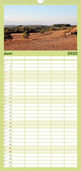 Produktbild: Familienplaner Zisterzienserroute in Katalonien (Wandkalender 2022 , 21 cm x 45 cm, hoch)