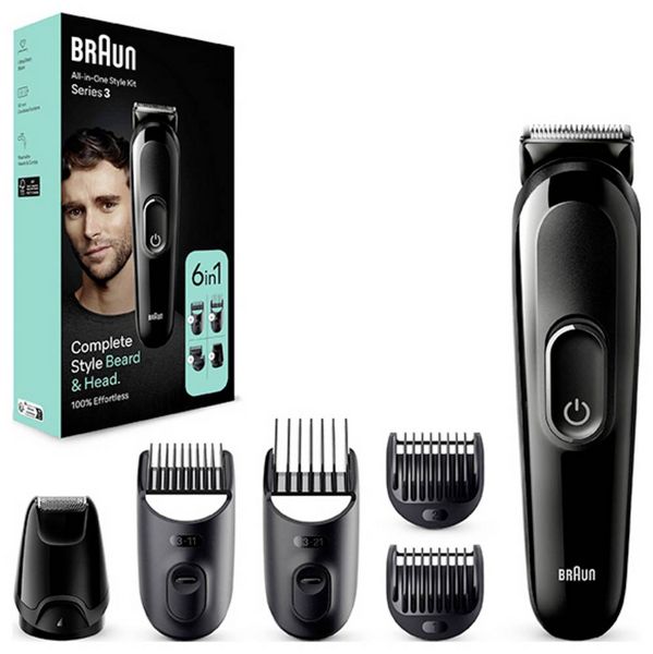Produktbild: Braun All-in-One Style Kit MGK3420 Bart/ Bartschneider, Haarschneider Schwarz