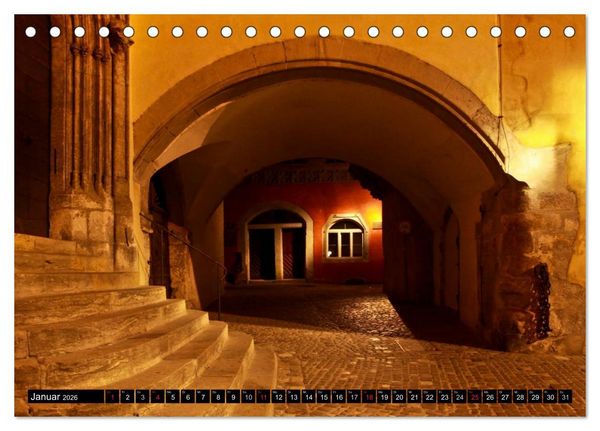 Produktbild: Romantisches Regensburg (Tischkalender 2026 DIN A5 quer), CALVENDO Monatskalender