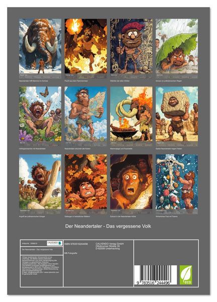 Produktbild: Der Neandertaler - Das vergessene Volk (Wandkalender 2026 DIN A4 hoch), CALVENDO Monatskalender