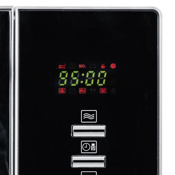 Produktbild: Severin MW 7773 Mikrowelle Schwarz/Silber 800W Hei&szlig;luft-Funktion, Grillfunktion