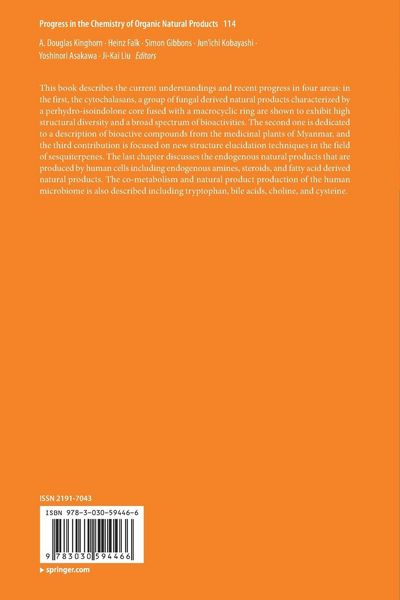Produktbild: Progress in the Chemistry of Organic Natural Products 114