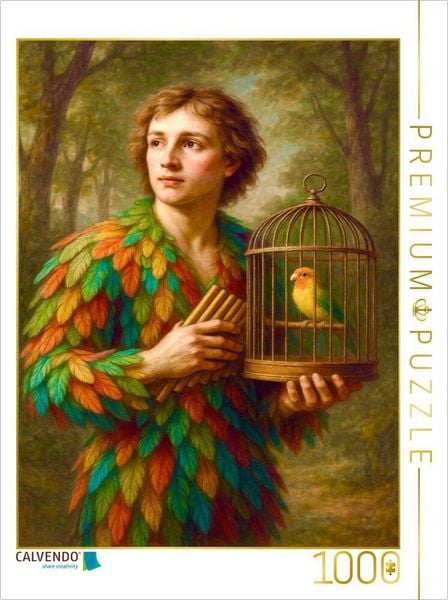 "CALVENDO Puzzle Papageno, der Vogelfänger aus ""Die Zauberflöte"" | 1000 Teile Lege-Größe 64x48cm Foto-Puzzle für glückliche Stunden"