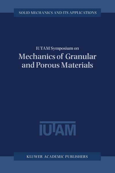 Produktbild: IUTAM Symposium on Mechanics of Granular and Porous Materials