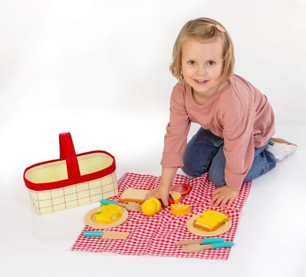 Produktbild: SpielMaus K&uuml;che Picknick Korb, 18 Teile