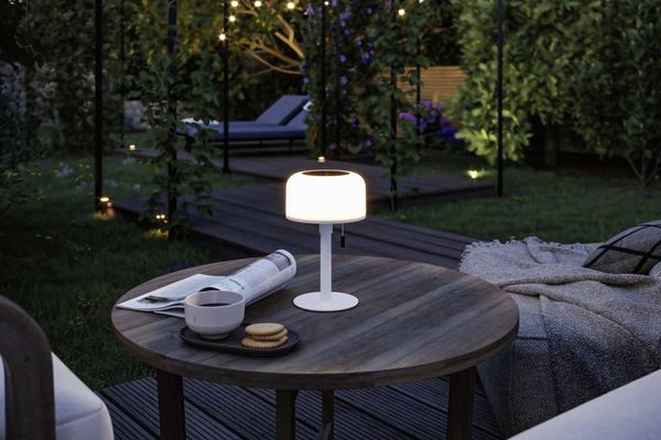 Produktbild: Paulmann 94606 Bartja Solar-Tischlampe 1.6W Warmwei&szlig; Wei&szlig;