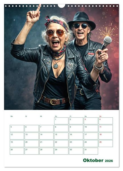 Produktbild: Alt, aber oho - Graue Haare, bunte Abenteuer (Wandkalender 2026 DIN A3 hoch), CALVENDO Monatskalender