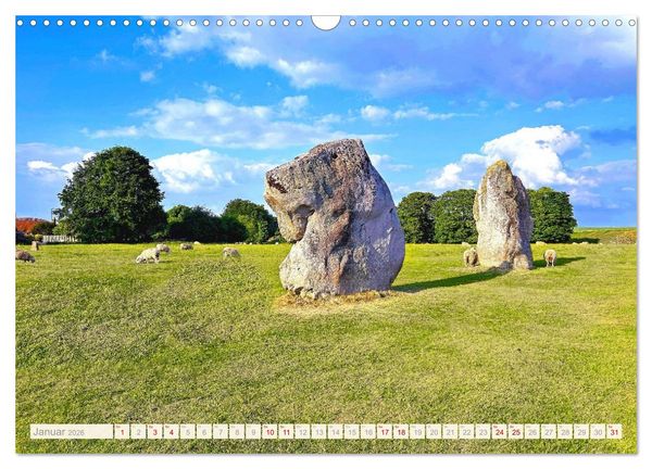 Produktbild: S&uuml;dengland - Mystische Steinkreise und Dartmoor (Wandkalender 2026 DIN A3 quer), CALVENDO Monatskalender