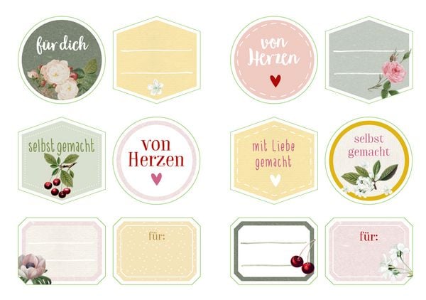 Produktbild: Deko-Sticker - Kirschen