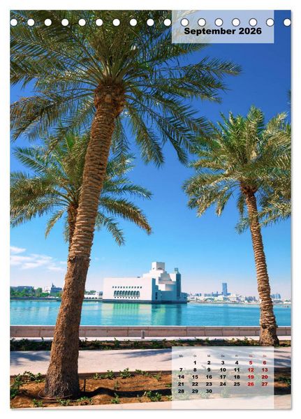 Produktbild: Doha Leuchtende Hauptstadt von Katar (Tischkalender 2026 DIN A5 hoch), CALVENDO Monatskalender