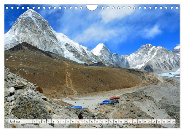 Produktbild: Grandioser Himalaya, Bergriesen in Nepal (Wandkalender 2026 DIN A4 quer), CALVENDO Monatskalender