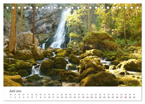 Produktbild: Wasser bewegt - Wasserf&auml;lle und Stromschnellen (Tischkalender 2026 DIN A5 quer), CALVENDO Monatskalender