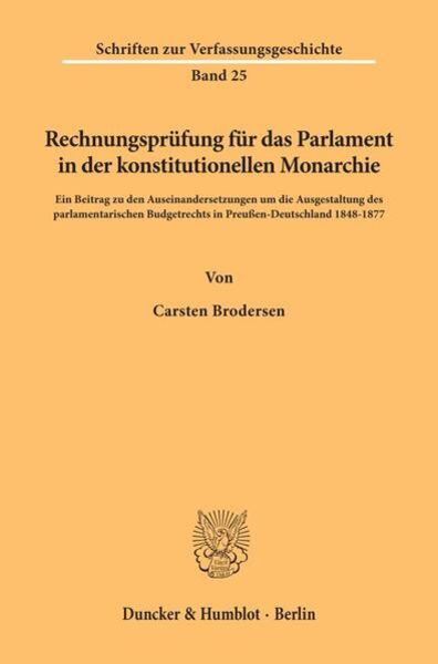 Rechnungsprüfung für das Parlament in der konstitutionellen Monarchie.