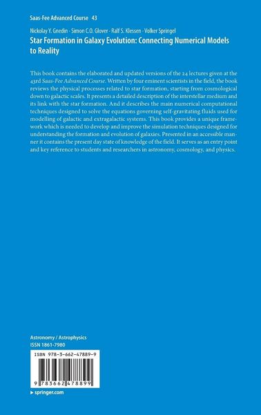 Produktbild: Star Formation in Galaxy Evolution: Connecting Numerical Models to Reality