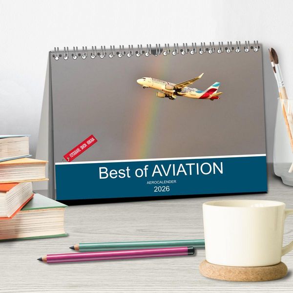 Produktbild: Best of Aviation (Tischkalender 2026 DIN A5 quer), CALVENDO Monatskalender