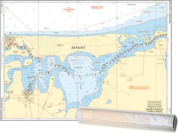 Einzelkarte Barther Bodden - Grabow Zingst / Saaler Bodden (Ausgabe 2024)