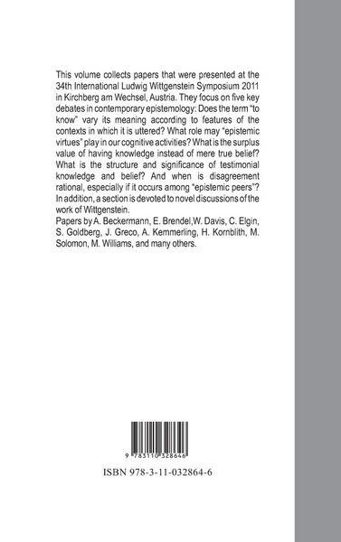 Produktbild: Epistemology: Contexts, Values, Disagreement