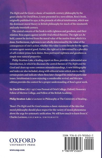 Produktbild: The Right and the Good