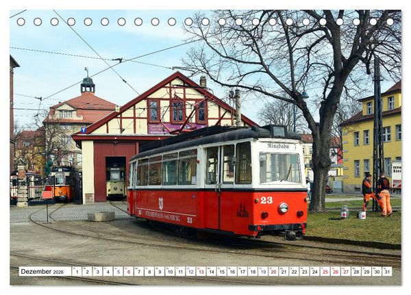 Produktbild: LOWA-Stra&szlig;enbahnen Naumburg-Gera-Sta&szlig;furt-Frankfurt/Oder (Tischkalender 2026 DIN A5 quer), CALVENDO Monatskalender