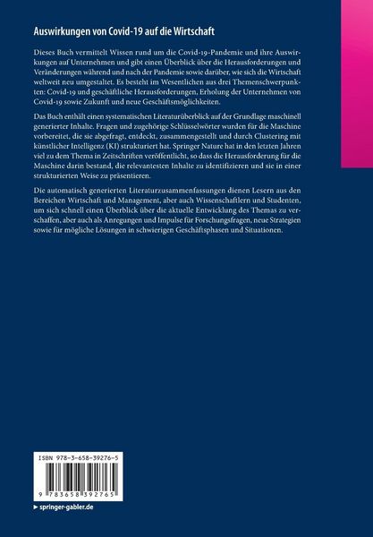Produktbild: Auswirkungen von Covid-19 auf die Wirtschaft