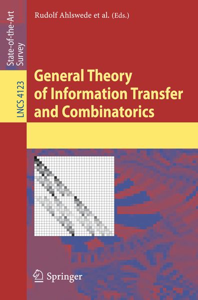 Produktbild: General Theory of Information Transfer and Combinatorics