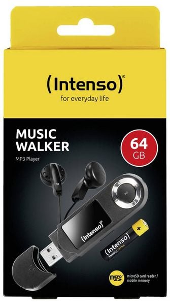 Produktbild: Intenso MP3 Player 64GB Music Walker MP3-Player 64GB Schwarz
