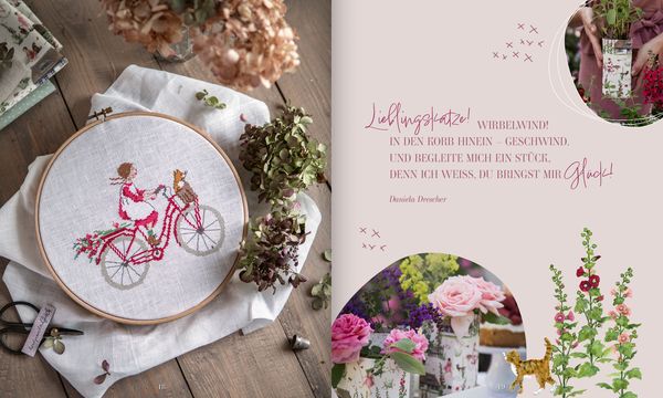 Produktbild: Liebevolle Stickereien nach Motiven von Daniela Drescher