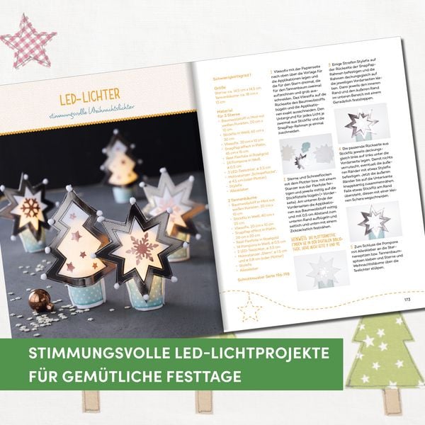 Produktbild: Die sch&ouml;nsten N&auml;hideen f&uuml;r die Weihnachtszeit