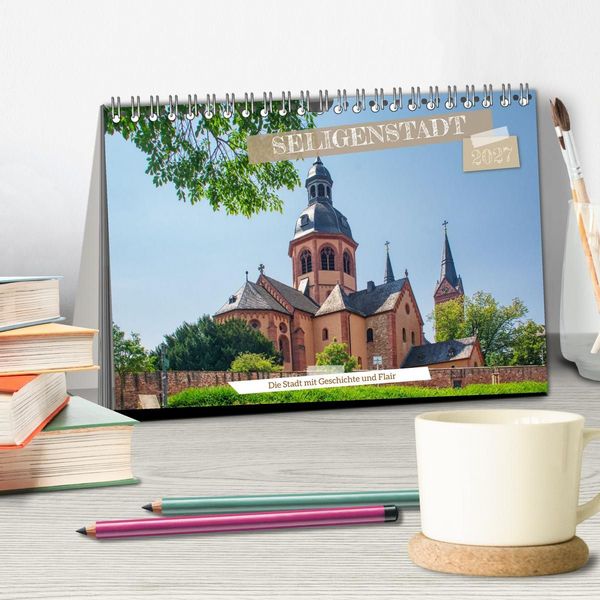 Produktbild: Seligenstadt - Die Stadt mit Geschichte und Flair (Tischkalender 2027 DIN A5 quer), CALVENDO Monatskalender