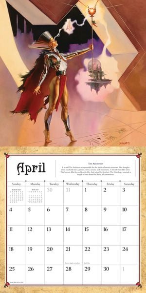 Produktbild: Boris Vallejo and Julie Bell's Fantasy Wall Calendar 2027