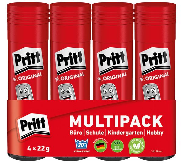 Pritt Klebestift 4 22 g, Multipack