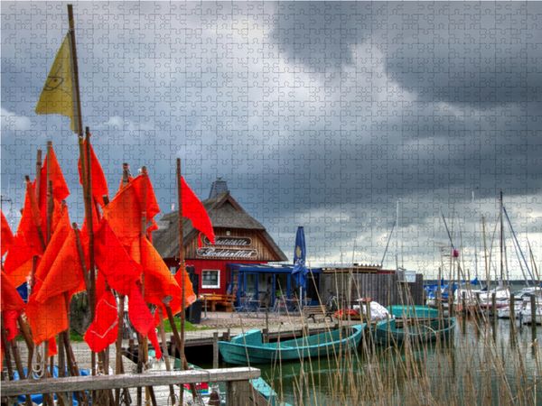 Produktbild: CALVENDO Puzzle Hafen Dierhagen 1000 Teile Lege-Gr&ouml;&szlig;e 64 x 48 cm Foto-Puzzle Bild von Werner Prescher