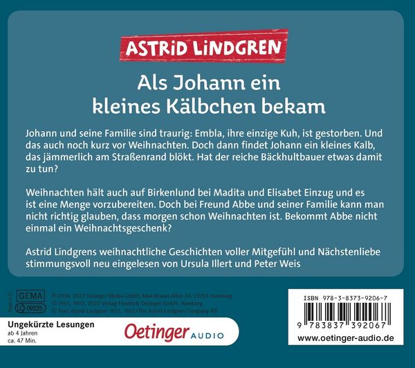 Produktbild: Als Johann ein kleines K&auml;lbchen bekam