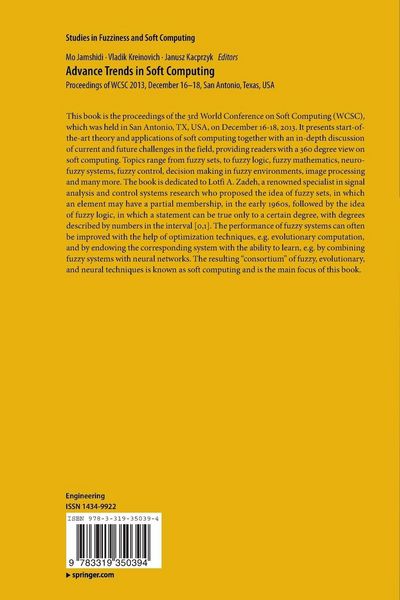 Produktbild: Advance Trends in Soft Computing