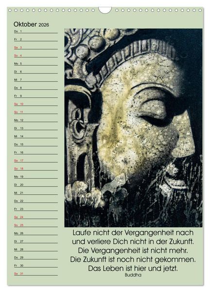 Produktbild: Lebensfreude Buddha (Wandkalender 2026 DIN A3 hoch), CALVENDO Monatskalender