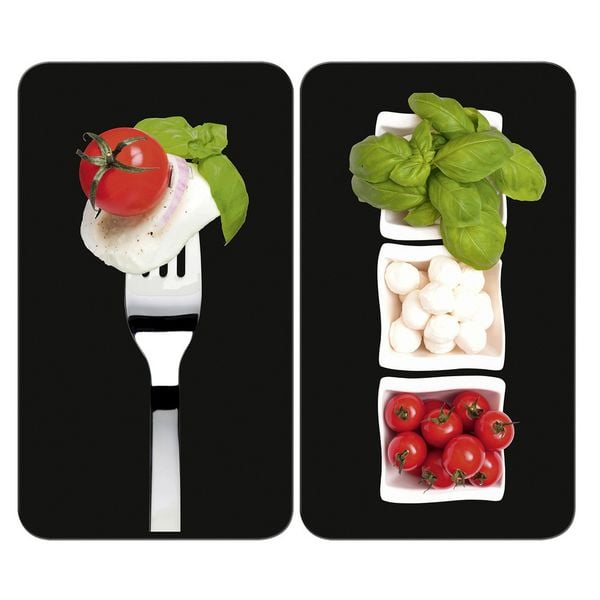 Produktbild: Herdabdeckplatte Universal Mod. Caprese, 2er Set, f&uuml;r alle Herdarten geeignet