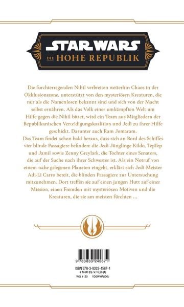 Produktbild: Star Wars Jugendroman: Die Hohe Republik - Hüte dich vor den Namenlosen