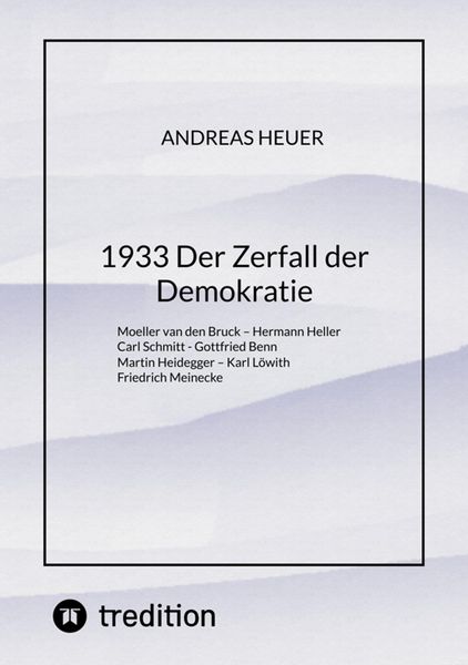 Produktbild: 1933 Der Zerfall der Demokratie