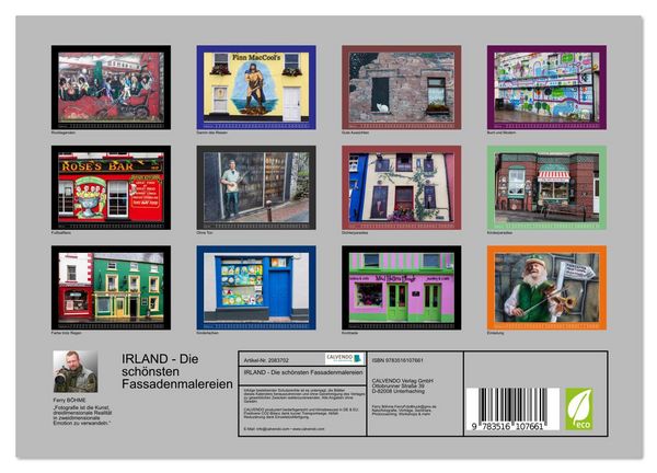 Produktbild: IRLAND - Die sch&ouml;nsten Fassadenmalereien (Wandkalender 2026 DIN A4 quer), CALVENDO Monatskalender