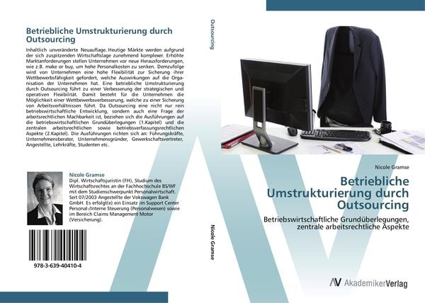 Produktbild: Betriebliche Umstrukturierung durch Outsourcing
