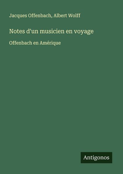 Produktbild: Notes d'un musicien en voyage