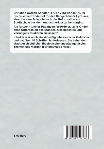 Produktbild: Christian Gottlob K&auml;ndler (1703-1766)