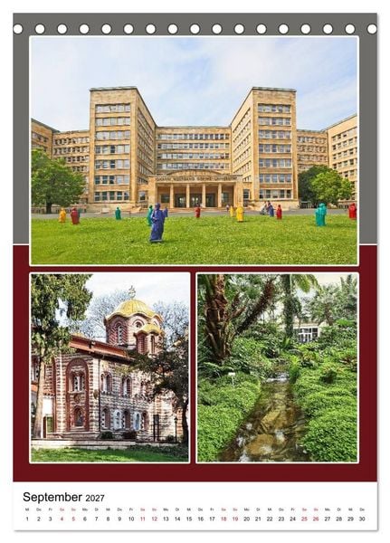 Produktbild: Frankfurt am Main und die sch&ouml;nsten Stadtteilen (Tischkalender 2027 DIN A5 hoch), CALVENDO Monatskalender