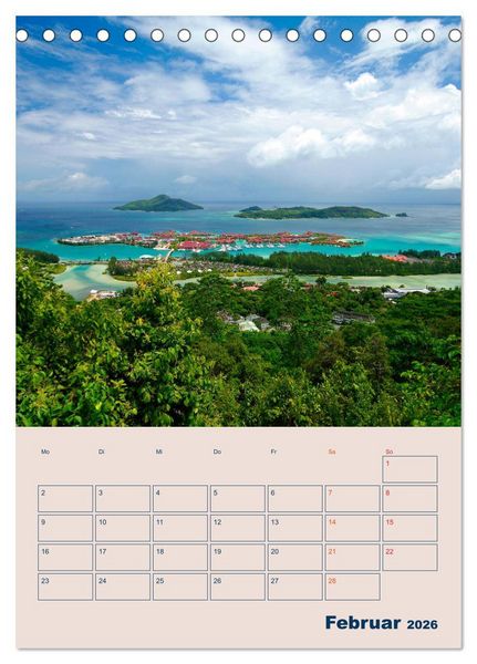 Produktbild: Mahe - Inselparadies der Seychellen (Tischkalender 2026 DIN A5 hoch), CALVENDO Monatskalender