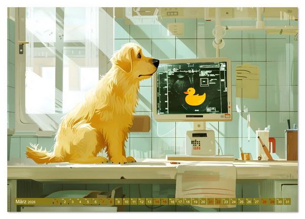 Produktbild: Schnauze voll Gl&uuml;ck (hochwertiger Premium Wandkalender 2026 DIN A2 quer), Kunstdruck in Hochglanz