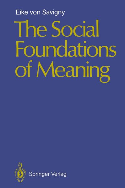 Produktbild: The Social Foundations of Meaning