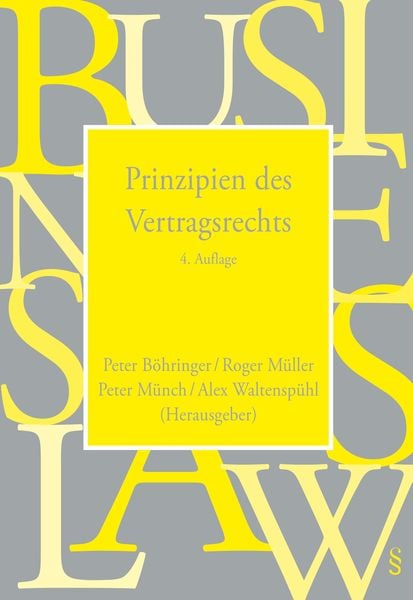 Produktbild: Prinzipien des Vertragsrechts