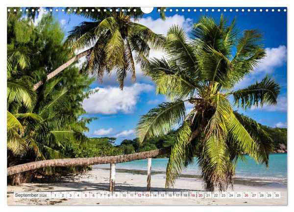 Produktbild: Inseln, Licht und Meer - die Seychellen (Wandkalender 2026 DIN A3 quer), CALVENDO Monatskalender